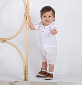 Baby boy half sleeve and short jumpsuit by Pomeplo